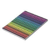 Bloc-note Ornement ethnique, arc en ciel (Tourné)