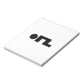 Bloc-note ORZ Emoticon Kaomoji Emoji (Tourné)