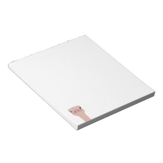 Bloc-note Ostrich drôle (Incliné)