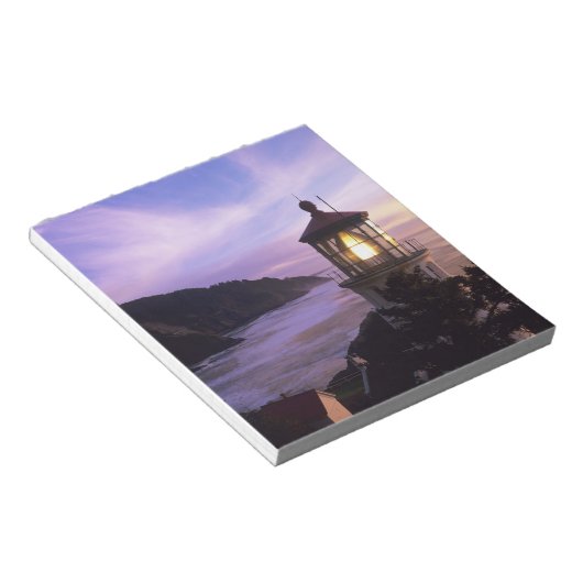 Bloc-note OU, Côte de l'Oregon, phare de Heceta Head, sur (Incliné)