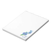 Bloc-note Oubliez-moi pas Custom Watercolor Garden Flower (Tourné)