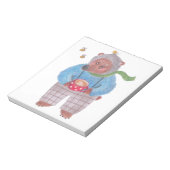 Bloc-note Ours, abeilles et cappuccino (Tourné)