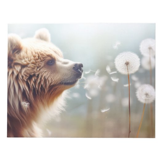 Bloc-note Ours animal sauvage paisible (Devant)