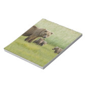 Bloc-note Ours brun d'Alaska femelle et trois oursons, Ursus (Tourné)