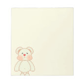 Bloc-note Ours de dessin mignon Pixel (Devant)