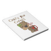 Bloc-note Ours de fille fou pour le cacao (Incliné)