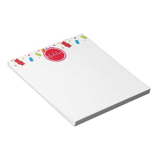 Bloc-note Ours de gomme Monogramme alimentaire (Incliné)