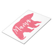 Bloc-note Ours de maman rose (Incliné)