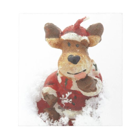 Bloc-note Ours de Noël dans la neige (Devant)