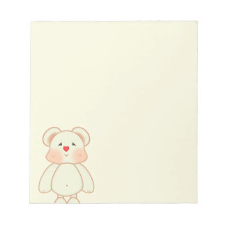 Bloc-note Ours Dessiné en Pixel Art Mignon
