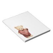 Bloc-note Ours en peluche cœur rouge (Incliné)