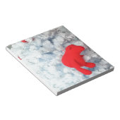 Bloc-note Ours en peluche rouge dans l'arbre de Noël (Incliné)