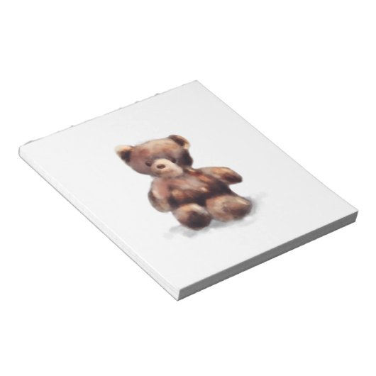 Bloc-note Ours En Teddy Peint Cute (Incliné)