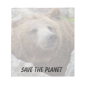 Bloc-note Ours kodiak (Devant)