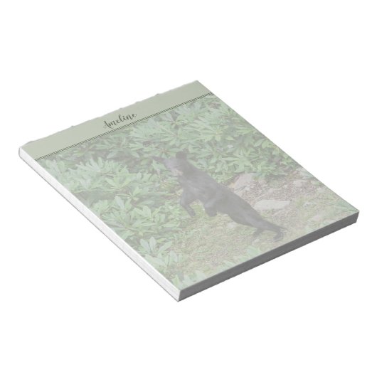 Bloc-note Ours noir debout (Incliné)