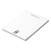 Bloc-note Ours Panda Mignon Branché Personnalisé (Tourné)