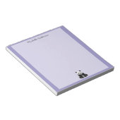 Bloc-note Ours Panda Mignon Branché Personnalisé Violet (Incliné)