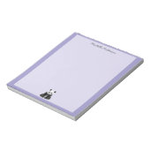 Bloc-note Ours Panda Mignon Branché Personnalisé Violet (Tourné)