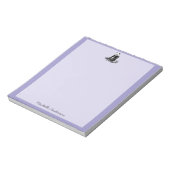 Bloc-note Ours Panda Mignon Branché Personnalisé Violet (Tourné)