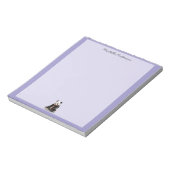 Bloc-note Ours Panda Mignon Branché Personnalisé Violet (Tourné)