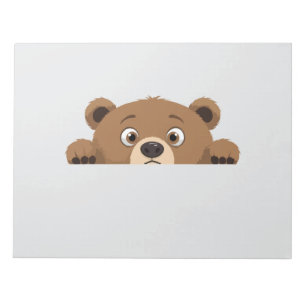 Bloc-note Ours Peeking mignon adorable Drôle animal dessin
