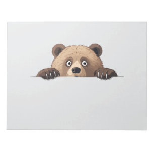 Bloc-note Ours Peeking mignon adorable Drôle animal dessin