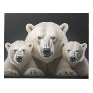 Bloc-note Ours polaire Portrait animal sauvage Puissance de