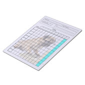 Bloc-note Outil SpEd essentiel : Feuille de données vierge ( (Incliné)