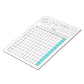 Bloc-note Outil SpEd essentiel : Feuille de données vierge ( (Incliné)