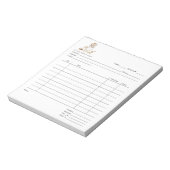 Bloc-note Outils de boulangerie Dessert Cater Facture Pad (Tourné)