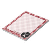 Bloc-note Outils de charpentier rouge (Tourné)