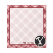 Bloc-note Outils de charpentier rouge (Devant)