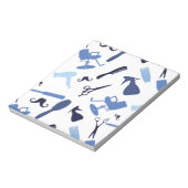 Bloc-note Outils de coiffeur motif (Tourné)