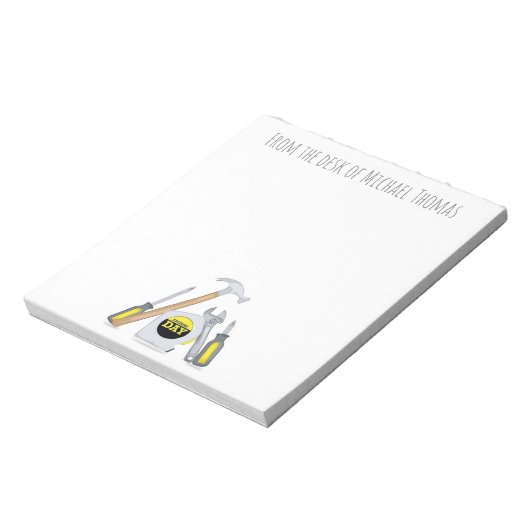 Bloc-note Outils de Fête des pères simple moderne minimalist (Tourné)