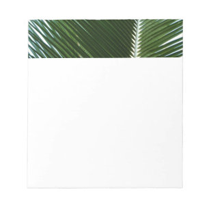 Bloc-note Overlapping Palm Fronds Tropical Green Abstract