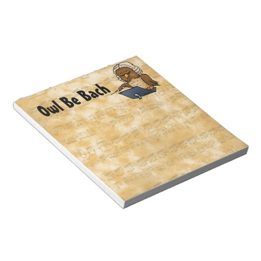 Bloc-note Owl Be Bach (Incliné)