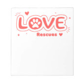 Bloc-note OWRAssist Love Rescues (Devant)