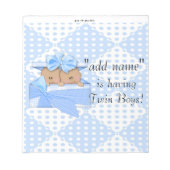 Bloc-note Pack de Baby shower Candy Bar Wrappers Party Favor (Devant)