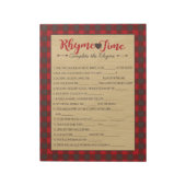 Bloc-note Pack de jeu Baby shower Red Flannel Nursery Rhyme (Tourné)