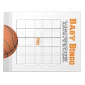 Bloc-note Pack de jeu de Baby shower de basket-ball cadeau (Devant)