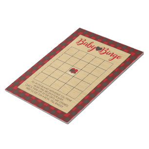 Bloc-note Pack de jeu de Baby shower Red Flannel