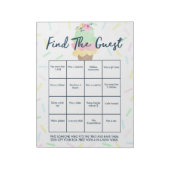 Bloc-note Pack de jeu de douche de bingo invité de crème gla (Tourné)