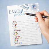 Bloc-note Pack de jeu de Fêtes des mariées Blue Emoji Pictio
