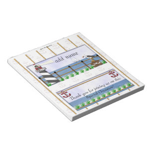 Bloc-note Pack de Nautical Party Candy Bar Wrapper Favoriser