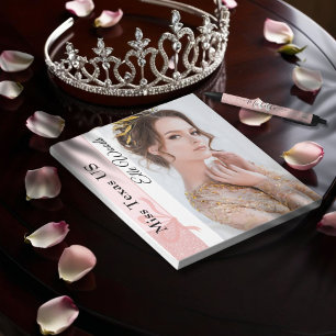 Bloc-note Pad auto-graphe personnalisé Pastel Parties scinti