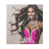 Bloc-note Pad auto-graphe photo de l'éclatement de la lumièr (Devant)