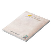 Bloc-note Pad de la note de parachutisme psychologue scolair (Tourné)