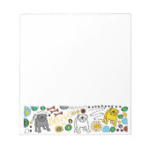 Bloc-note Pad de mémo Bulldog (Devant)