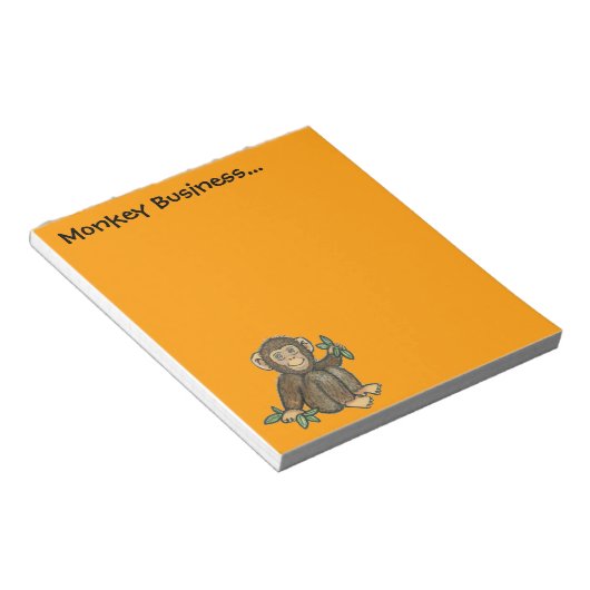 Bloc-note Pad de note commerciale singe (Incliné)