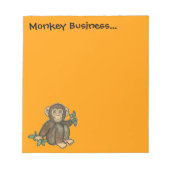 Bloc-note Pad de note commerciale singe (Devant)